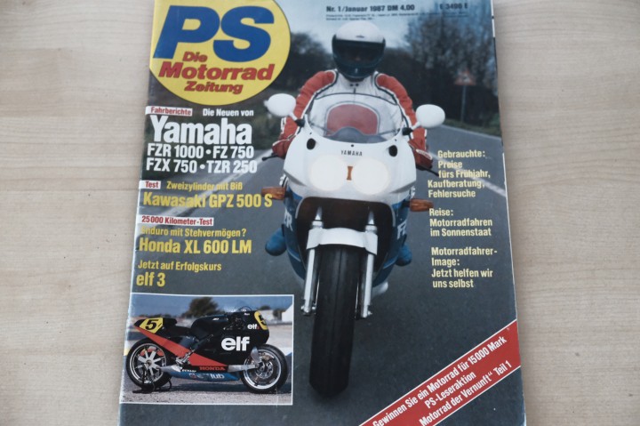 Deckblatt PS Sport Motorrad (01/1987)